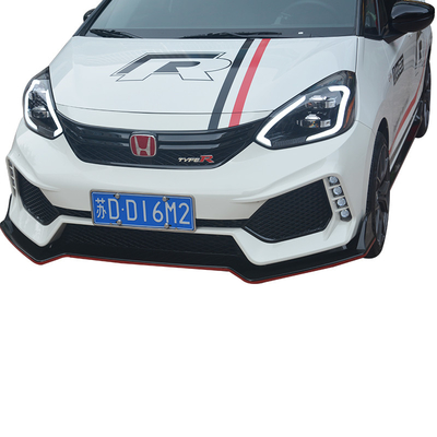 2018 2019 tampas 3Pcs da desmancha prazeres de Honda Fit JAZZ Matte Front Bumper Lip Body Kit